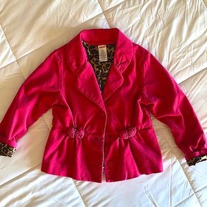GYMBOREE peplum styled rosette style coat sz 6